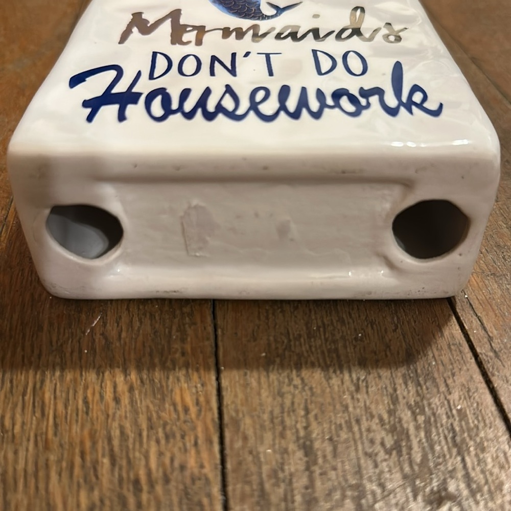 Mermaids Don't Do Housework Ceramic Decor - Picture 4 of 4